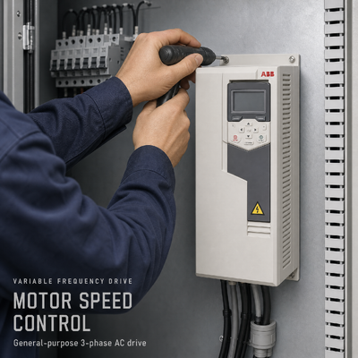 11kW 25A VFD Drive IP21 ACS580-01-026A-4 cho máy bơm quạt máy nén