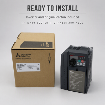 قیمت خوب اینورتر میتسوبیشی VFD FR-D740-022-E8 برای فن ها، پمپ ها و نوار نقاله ها درایو AC فشرده برای خطوط فرآوری مواد غذایی، بسته بندی و نساجی 3 فاز 400 ولت آنلاین